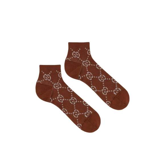 Gucci - GG Embroidered Cotton Blend socks - S